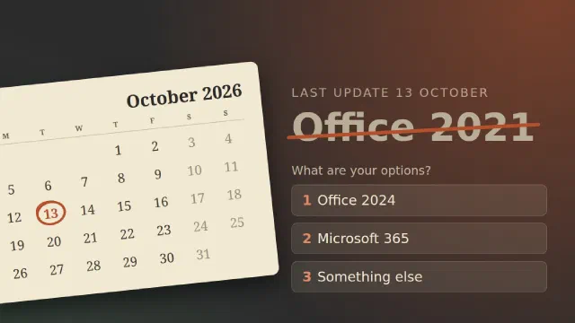 Office 2021 support ends on 13 October: what are your options?