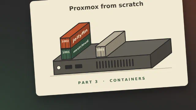Setting up an LXC container in Proxmox