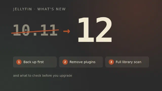 What's new in Jellyfin 12, and what to check before you upgrade